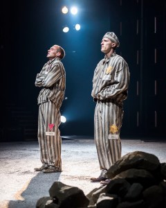 L-R: Charlie Hofheimer and Patrick Heusinger in Martin Shermans Bent, directed by Moisés Kaufman, playing July 15 August 23, 2015, at the Center Theatre Group/Mark Taper Forum. For tickets and information, please visit CenterTheatreGroup.org or call (213) 628-2772. Contact: CTG Media and Communications/ (213) 972-7376/CTGMedia@ctgla.org Photo by Craig Schwartz